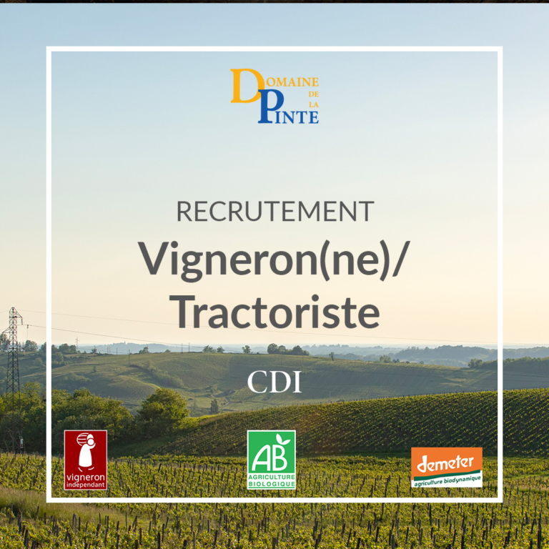Offre D'emploi Vigneron Tractoriste
